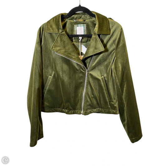 Jacket Puffer & Quilted By Lc Lauren Conrad In Green, Size: L