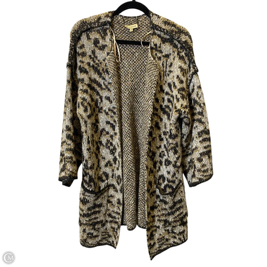 Cardigan By Democracy In Animal Print, Size: M