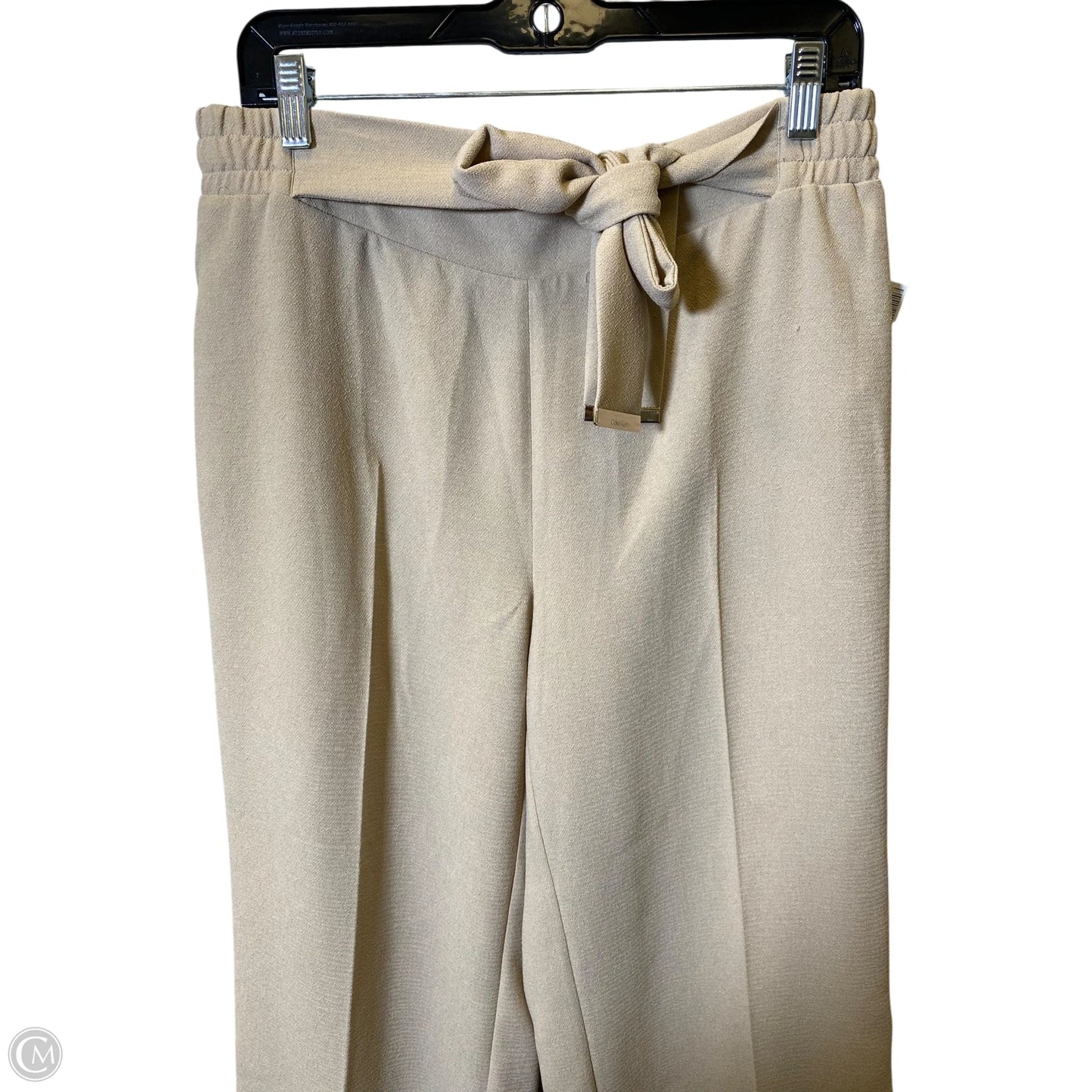 Pants Wide Leg By Calvin Klein In Latte, Size: M