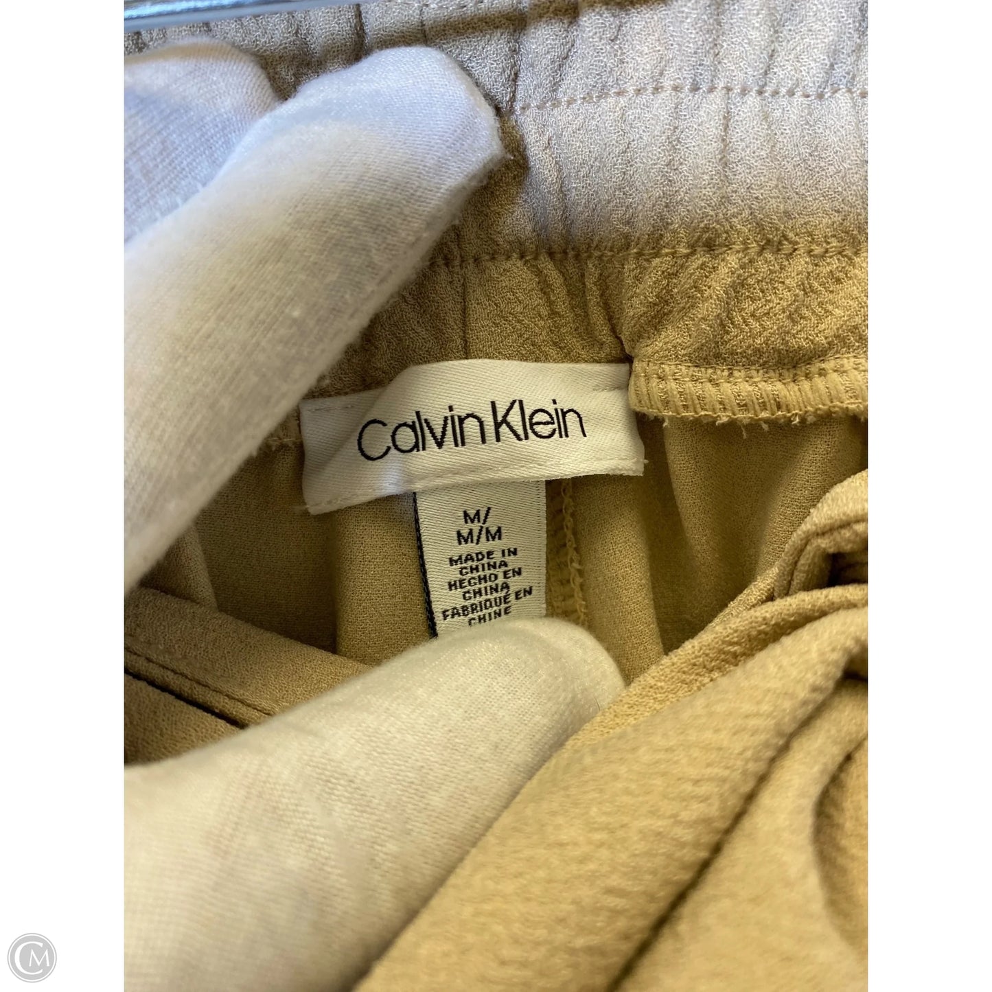 Pants Wide Leg By Calvin Klein In Latte, Size: M
