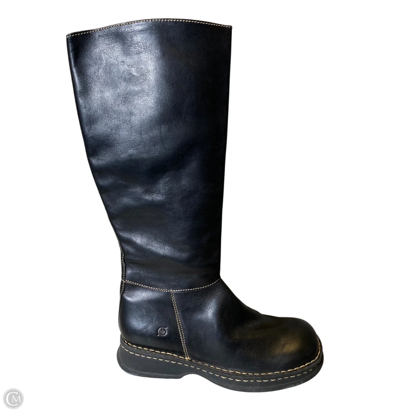 Boots Knee Flats By Born In Black, Size: 11