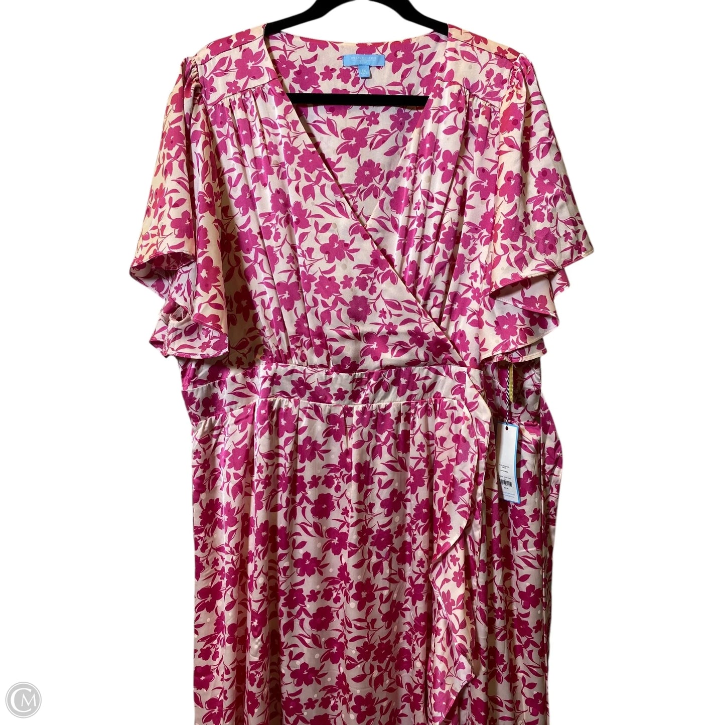 Dress Casual Maxi By Draper James In Pink & Tan, Size: 2x