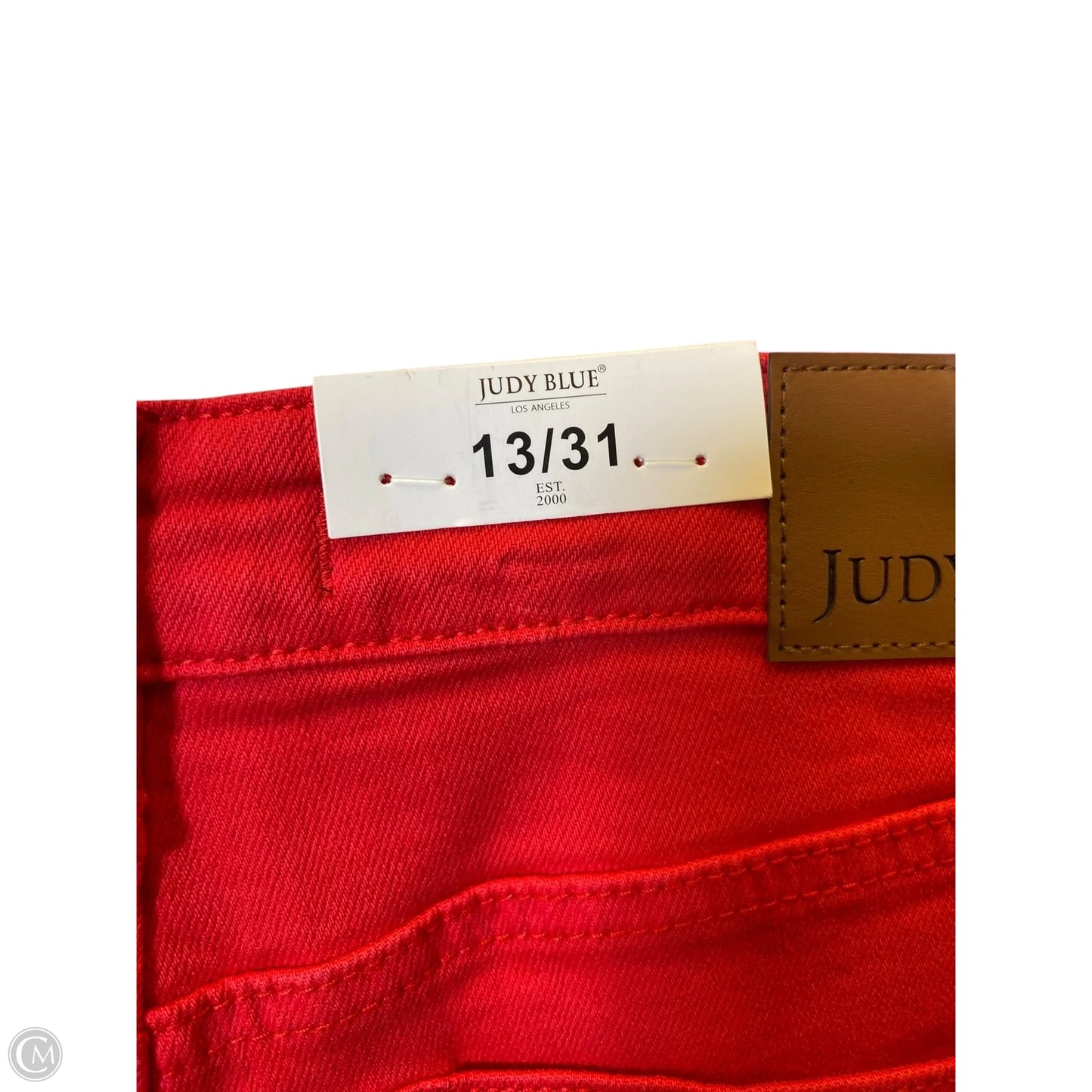 Jeans Wide Leg By Judy Blue In Red, Size: 14