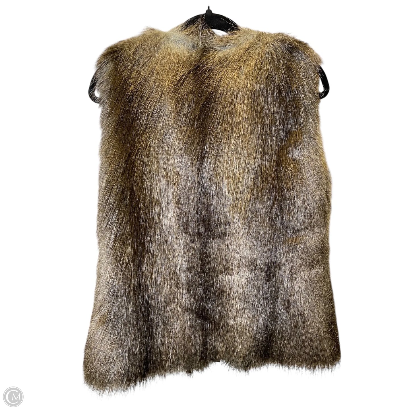 Vest Faux Fur & Sherpa By Dennis Basso Qvc In Animal Print, Size: S