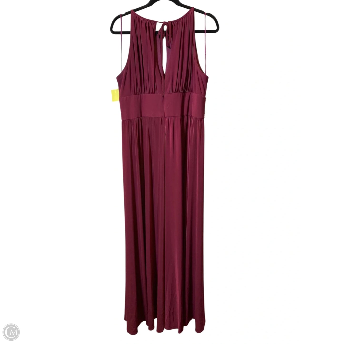 Dress Party Long By R And M Richards In Maroon, Size: 18