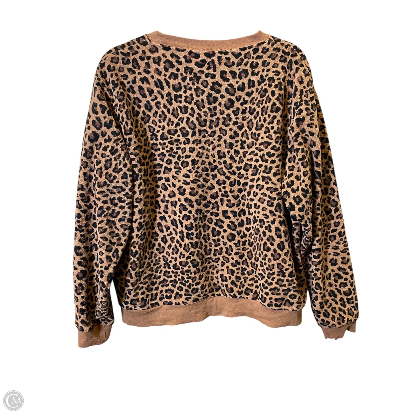 Sweatshirt Collar By Nike In Animal Print, Size: L
