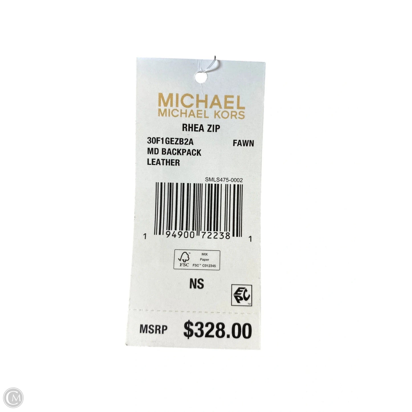 Backpack Designer By Michael Kors, Size: Medium