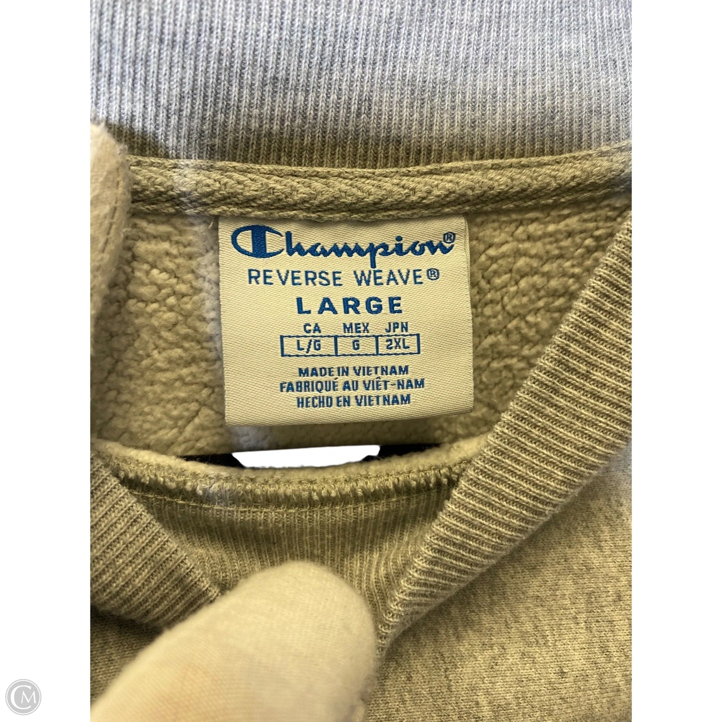 Sweatshirt Crewneck By Champion In Grey, Size: L