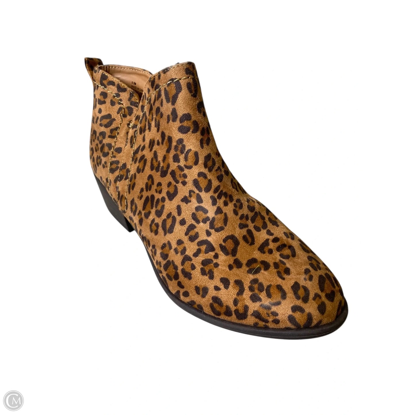 Boots Ankle Flats By Mia In Animal Print, Size: 8.5
