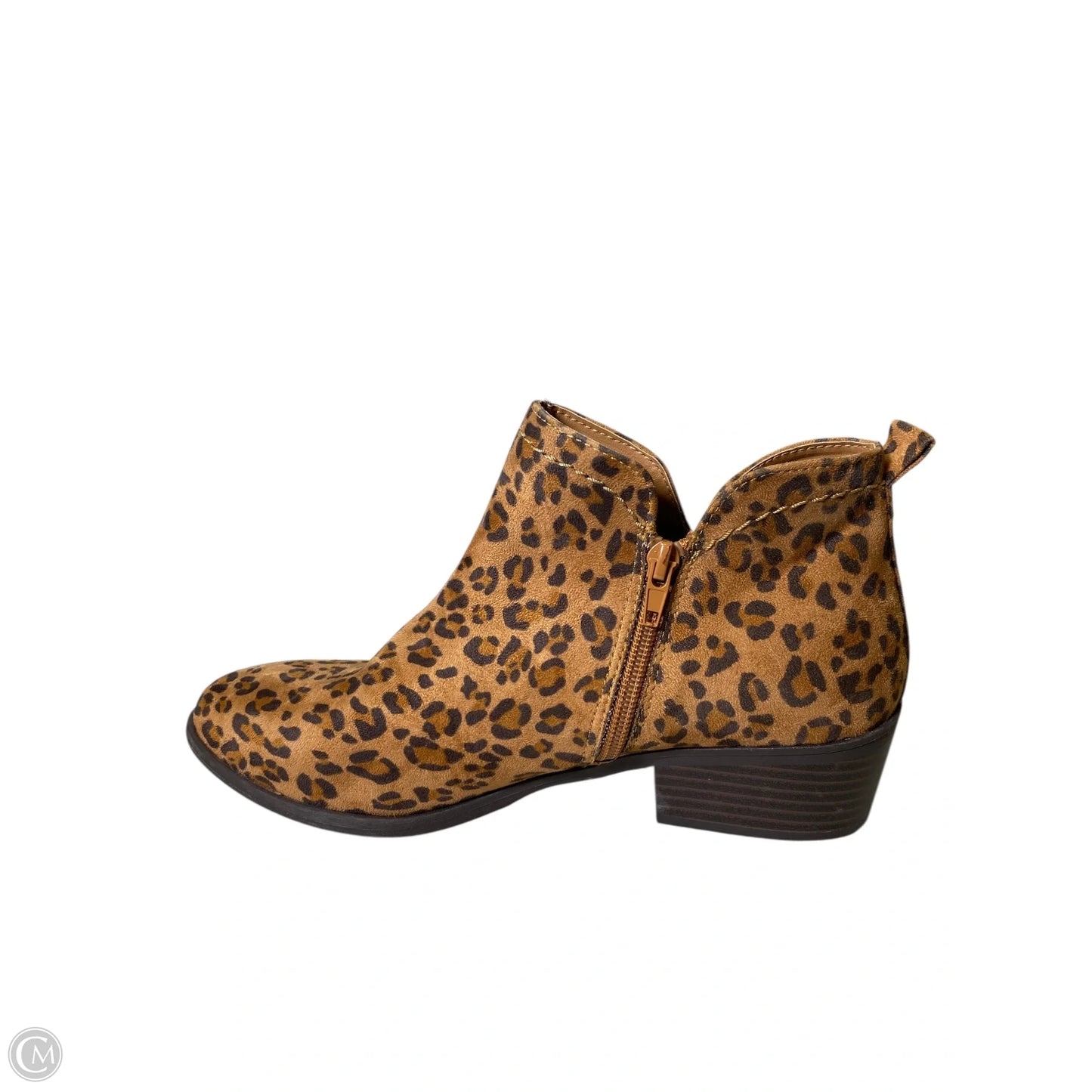 Boots Ankle Flats By Mia In Animal Print, Size: 8.5