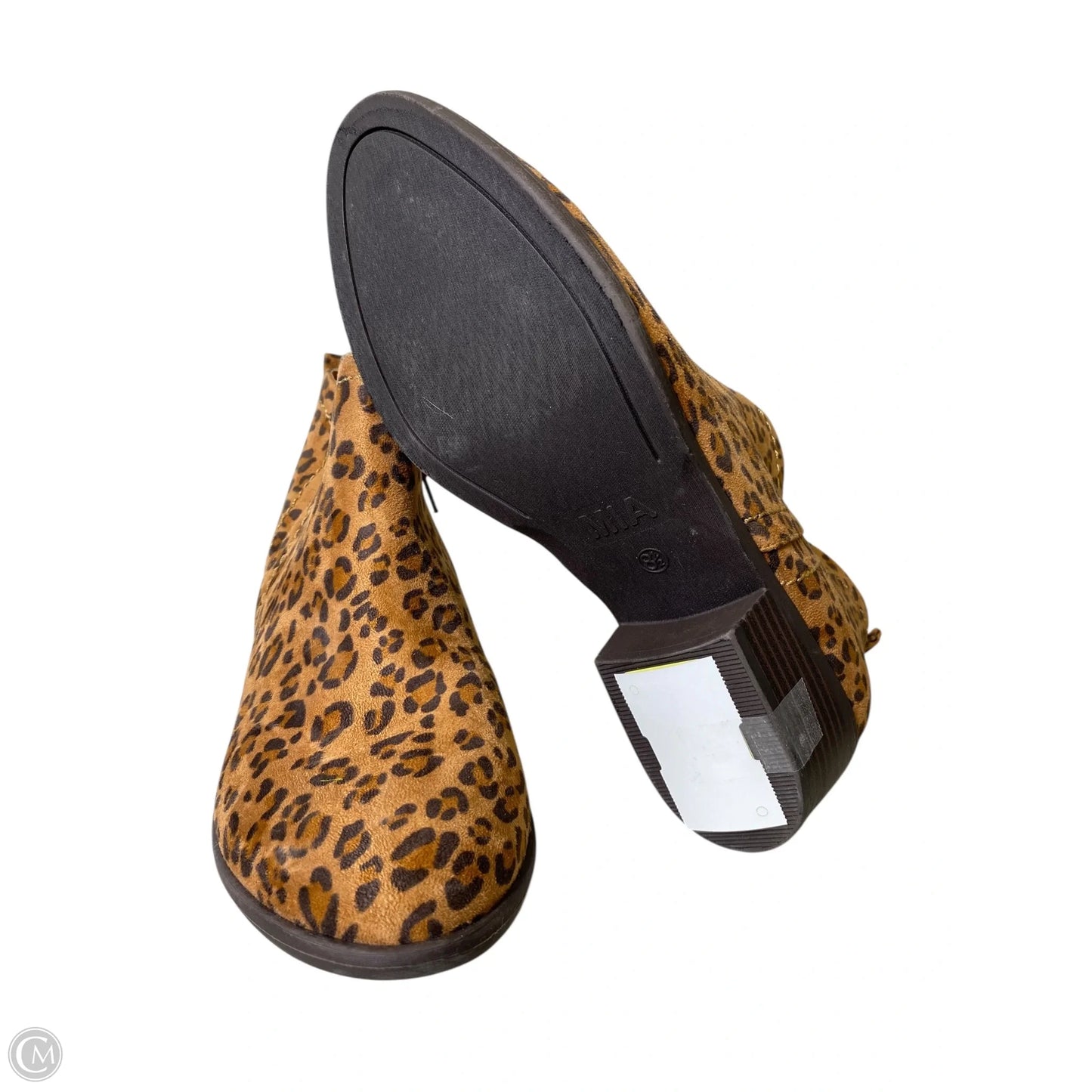 Boots Ankle Flats By Mia In Animal Print, Size: 8.5