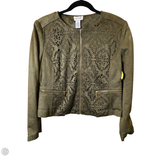 Jacket Other By Carmen By Carmen Marc Valvo In Green, Size: 12