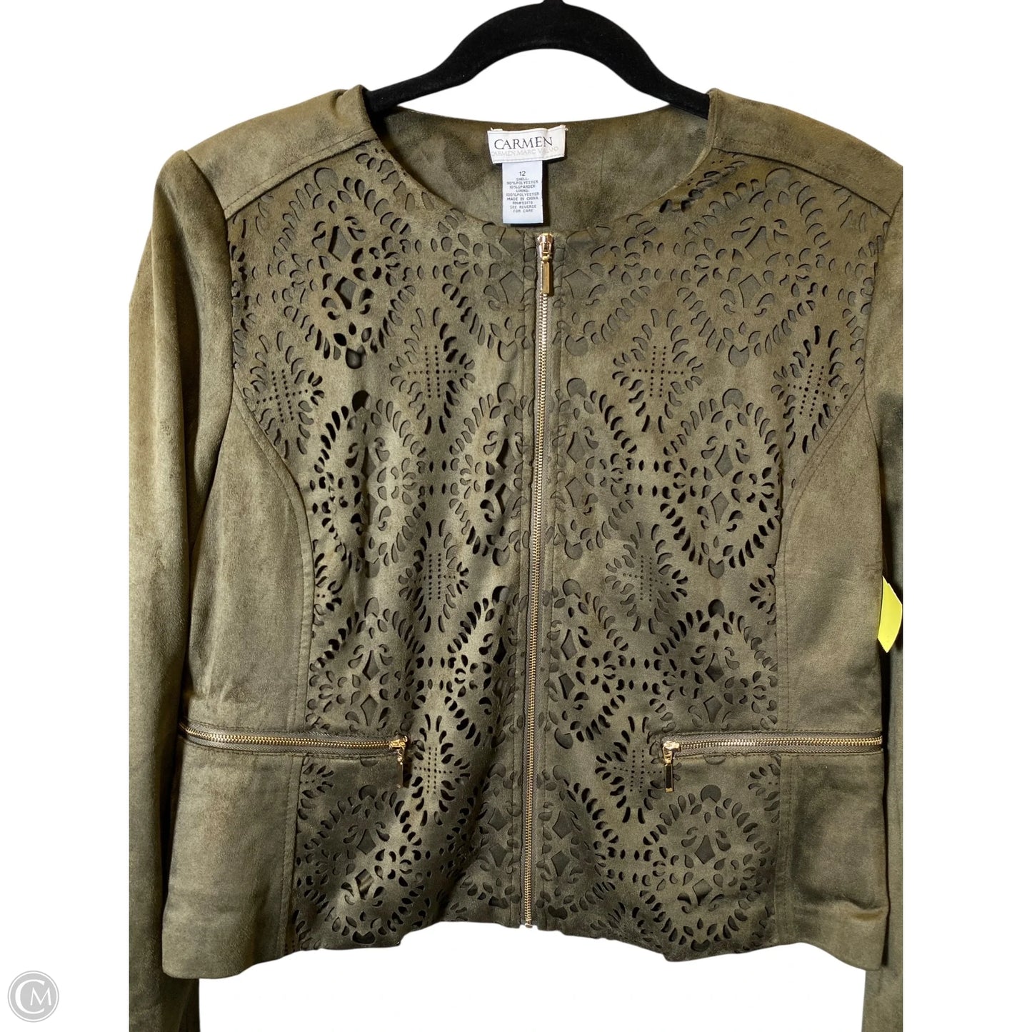 Jacket Other By Carmen By Carmen Marc Valvo In Green, Size: 12