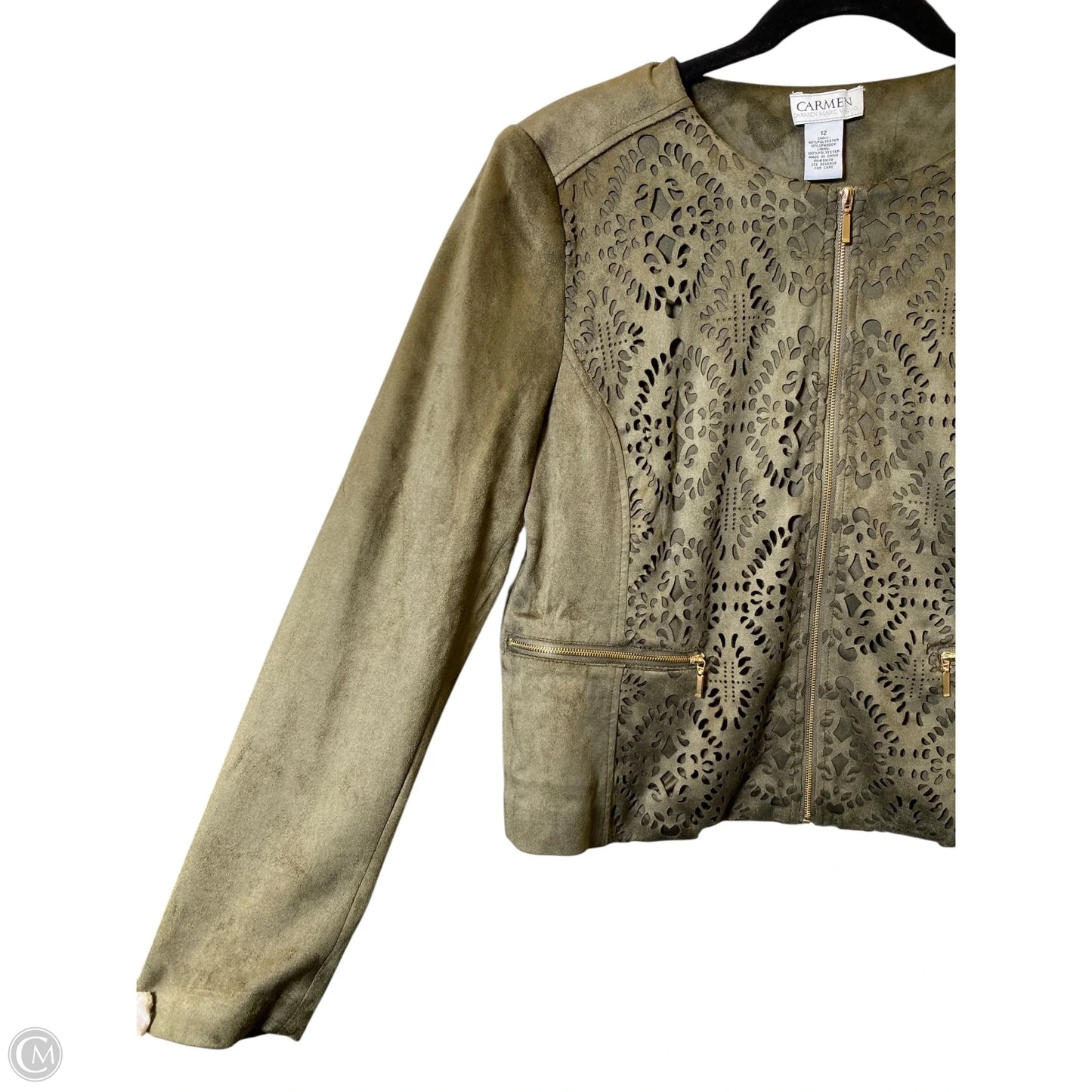 Jacket Other By Carmen By Carmen Marc Valvo In Green, Size: 12