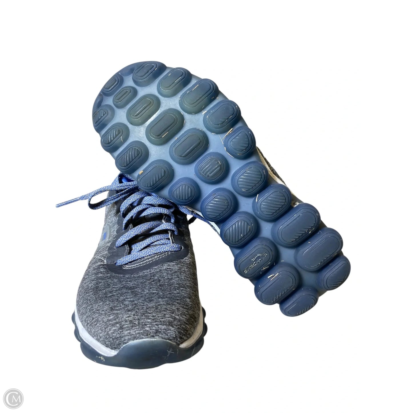 Shoes Flats By Skechers In Blue & Grey, Size: 7.5