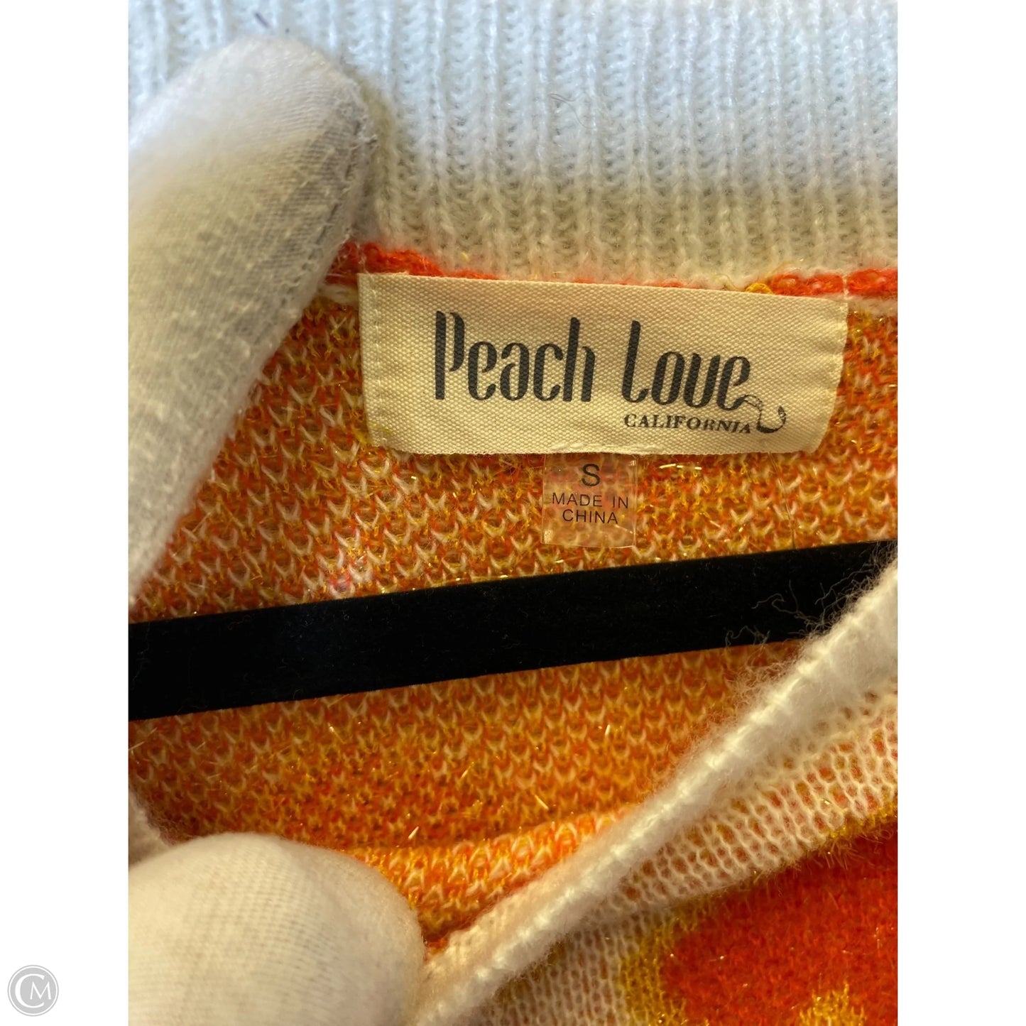 Sweater By Peach Love Cream California In Multi-colored, Size: S