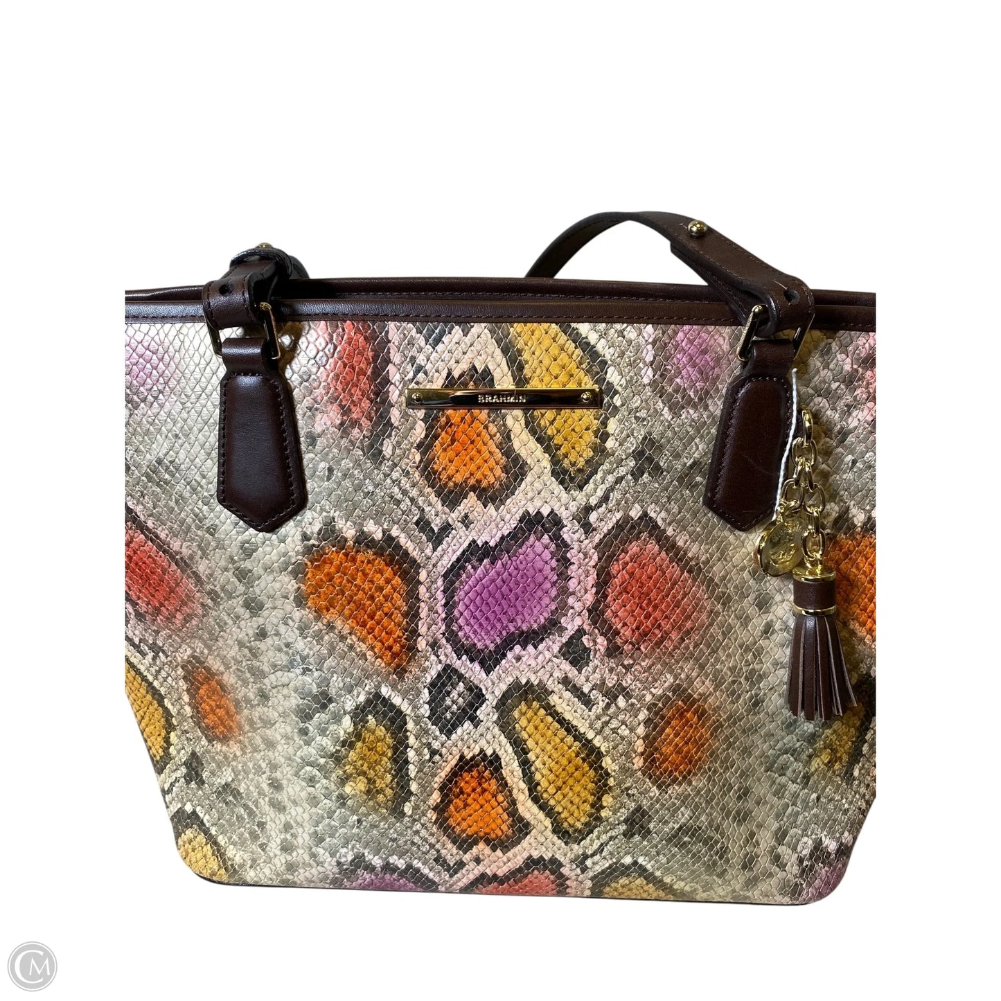 Handbag Designer By Brahmin, Size: Medium
