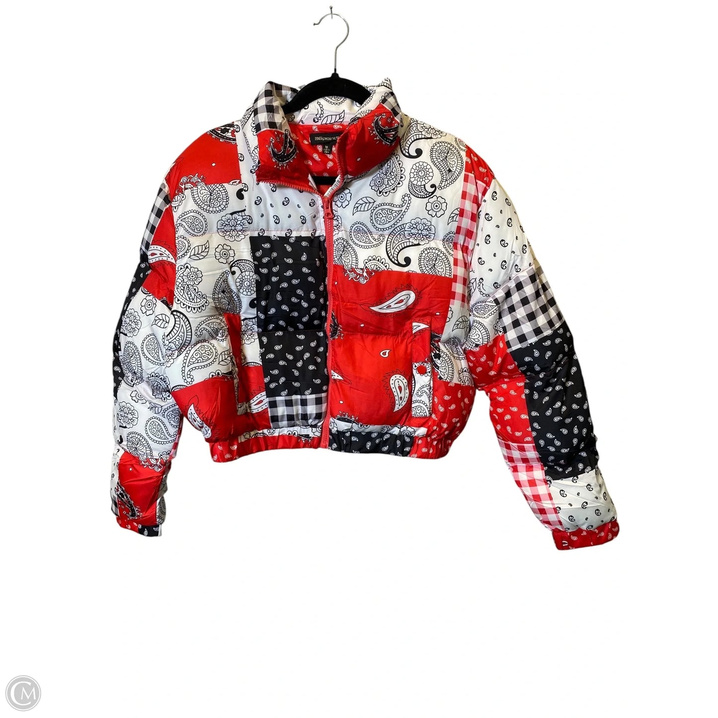 Jacket Puffer & Quilted By Clothes Mentor In Multi-colored, Size: M