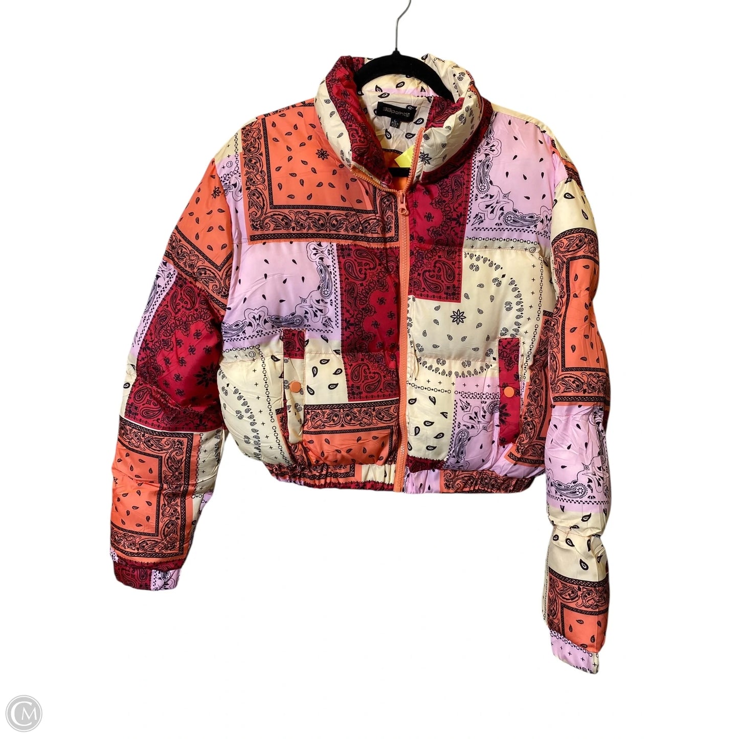 Jacket Puffer & Quilted By Clothes Mentor In Multi-colored, Size: L