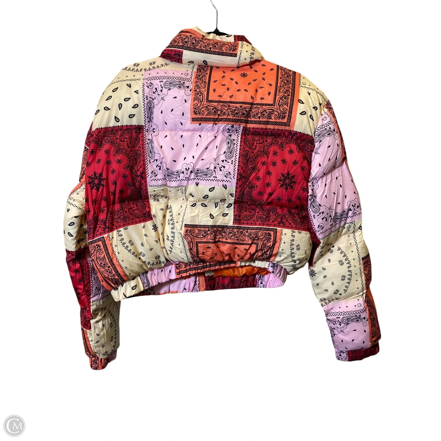 Jacket Puffer & Quilted By Clothes Mentor In Multi-colored, Size: L