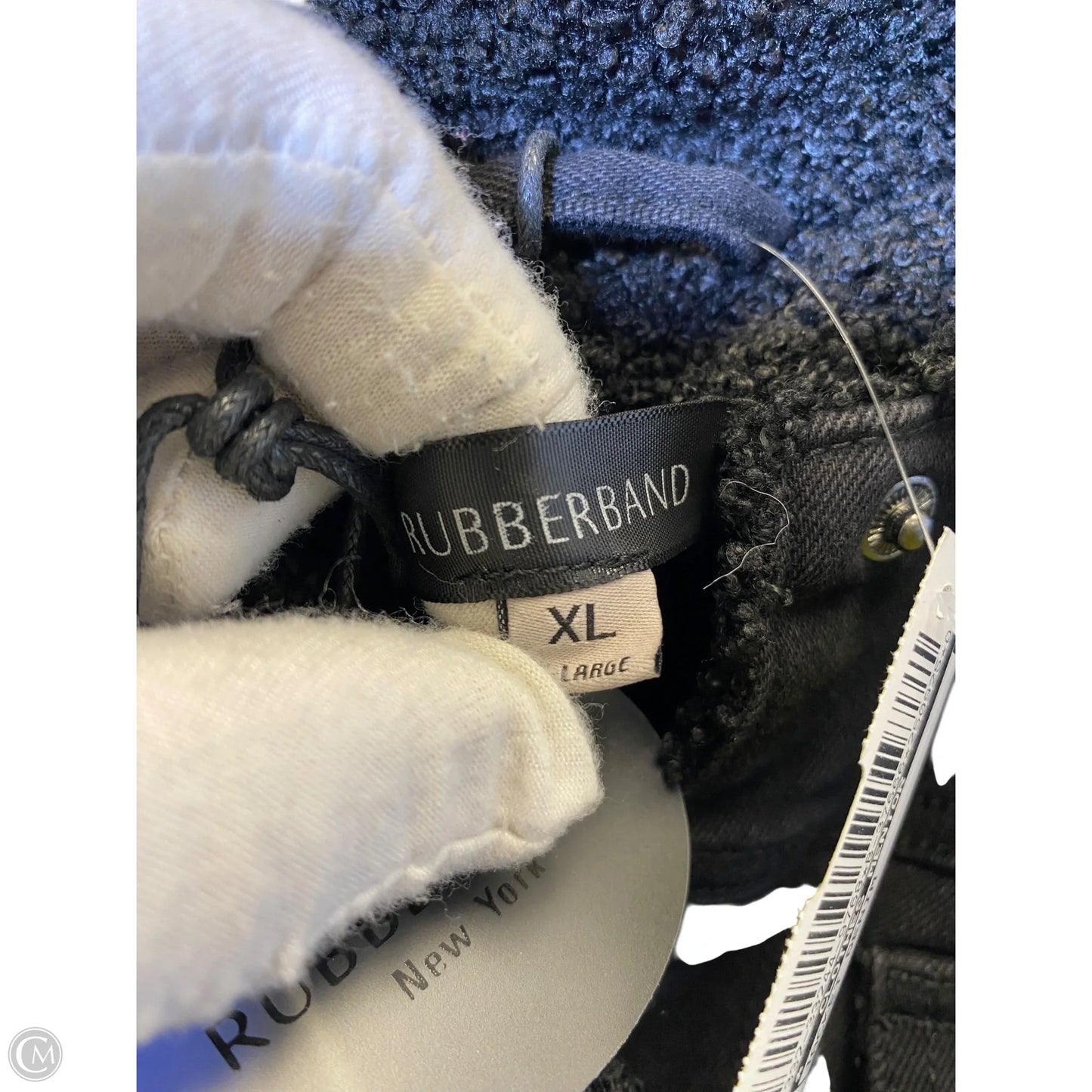 Jacket Denim By Clothes Mentor In Black, Size: Xl