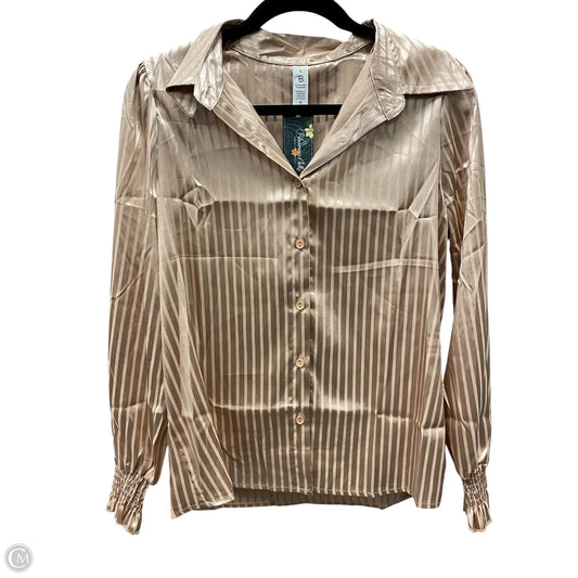 Blouse Long Sleeve By Clothes Mentor In Pink, Size: S