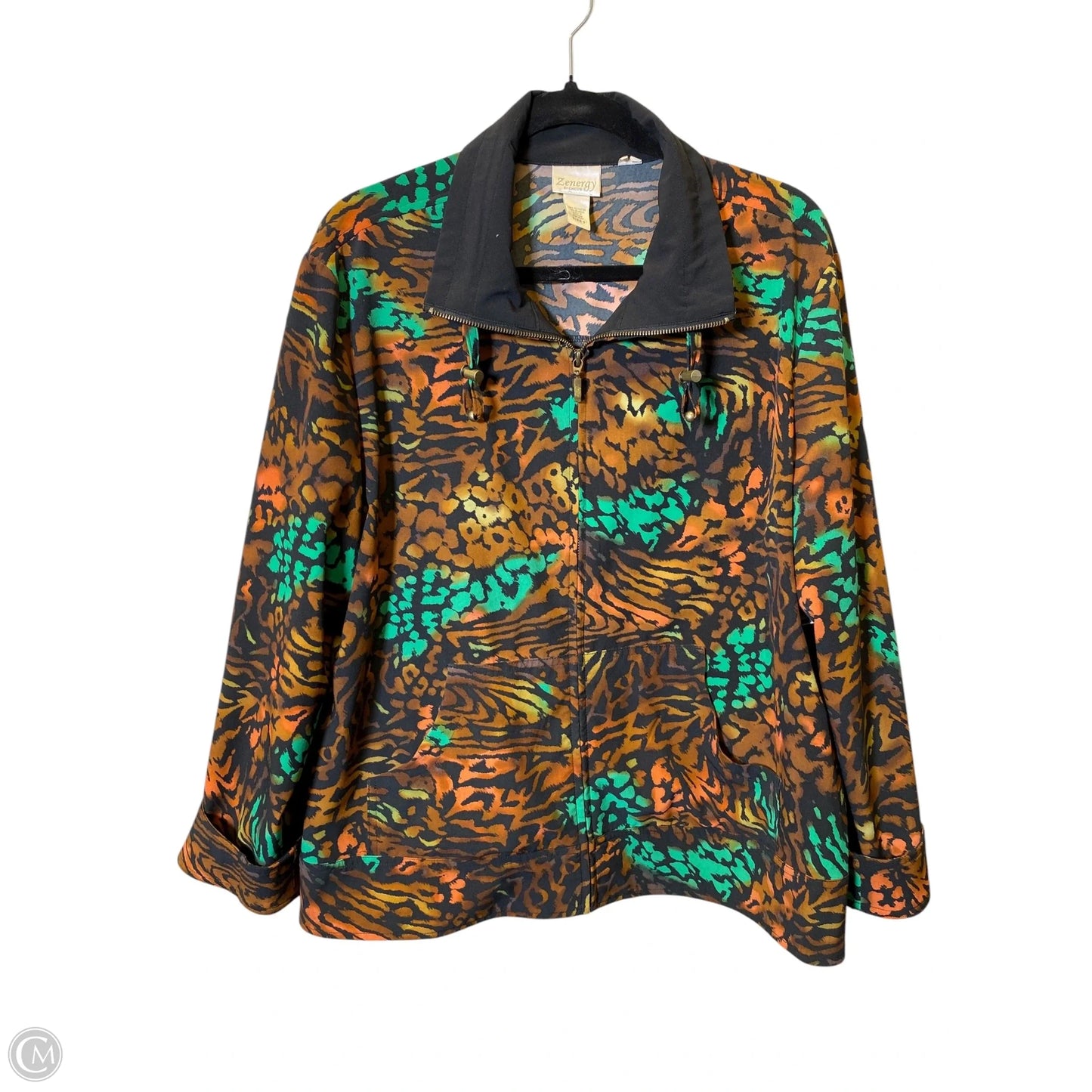 Jacket Other By Zenergy By Chicos In Animal Print, Size: Xl