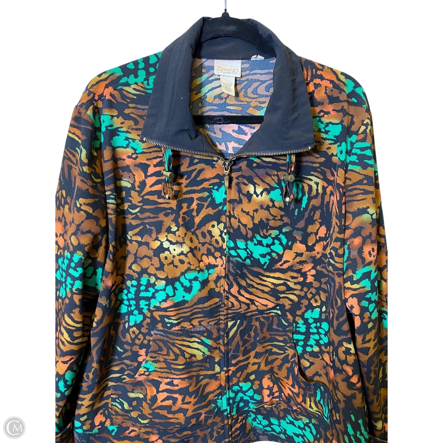 Jacket Other By Zenergy By Chicos In Animal Print, Size: Xl
