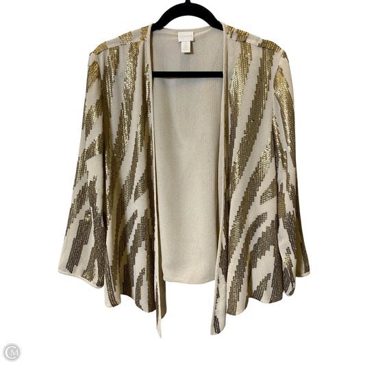 Cardigan By Chicos In Gold, Size: L