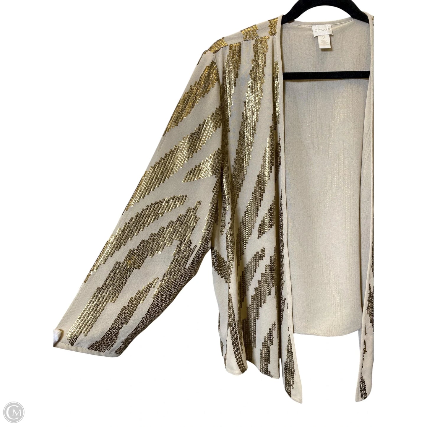 Cardigan By Chicos In Gold, Size: L