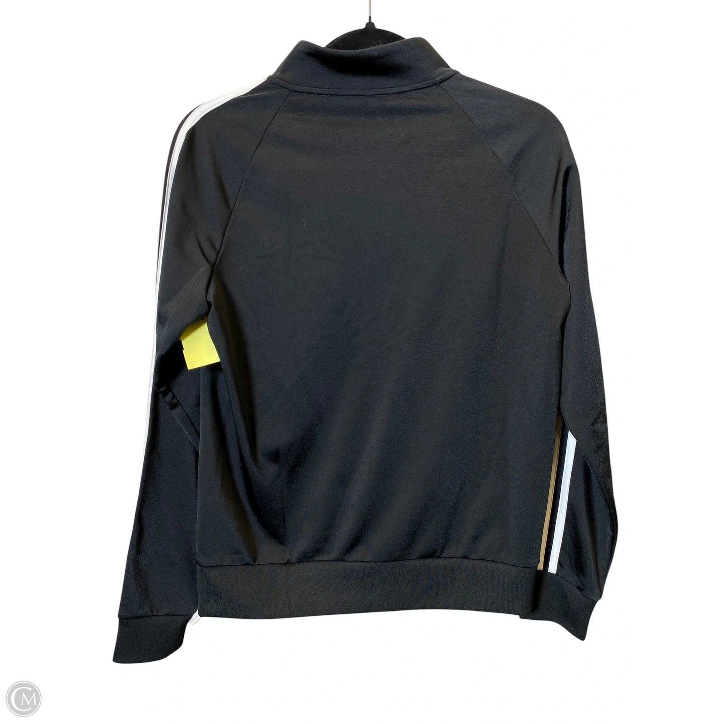 Athletic Jacket By Adidas In Black & White, Size: M