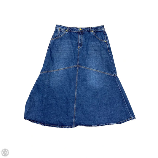 Skirt Maxi By Clothes Mentor In Blue Denim, Size: 16