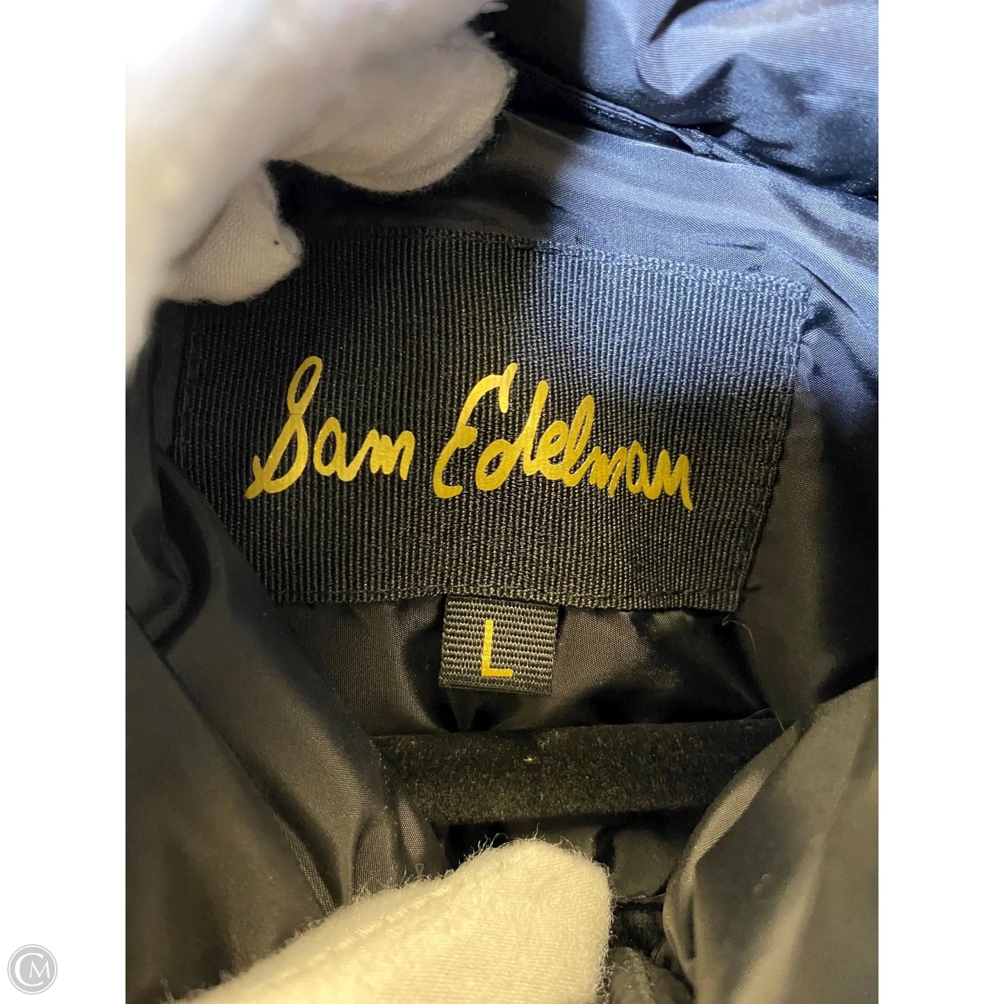 Coat Puffer & Quilted By Sam Edelman In Black, Size: L