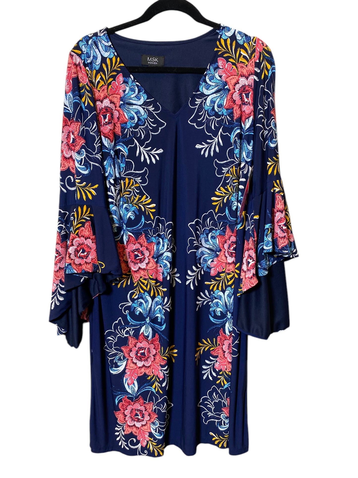 Dress Casual Midi By Msk In Navy, Size: 1x