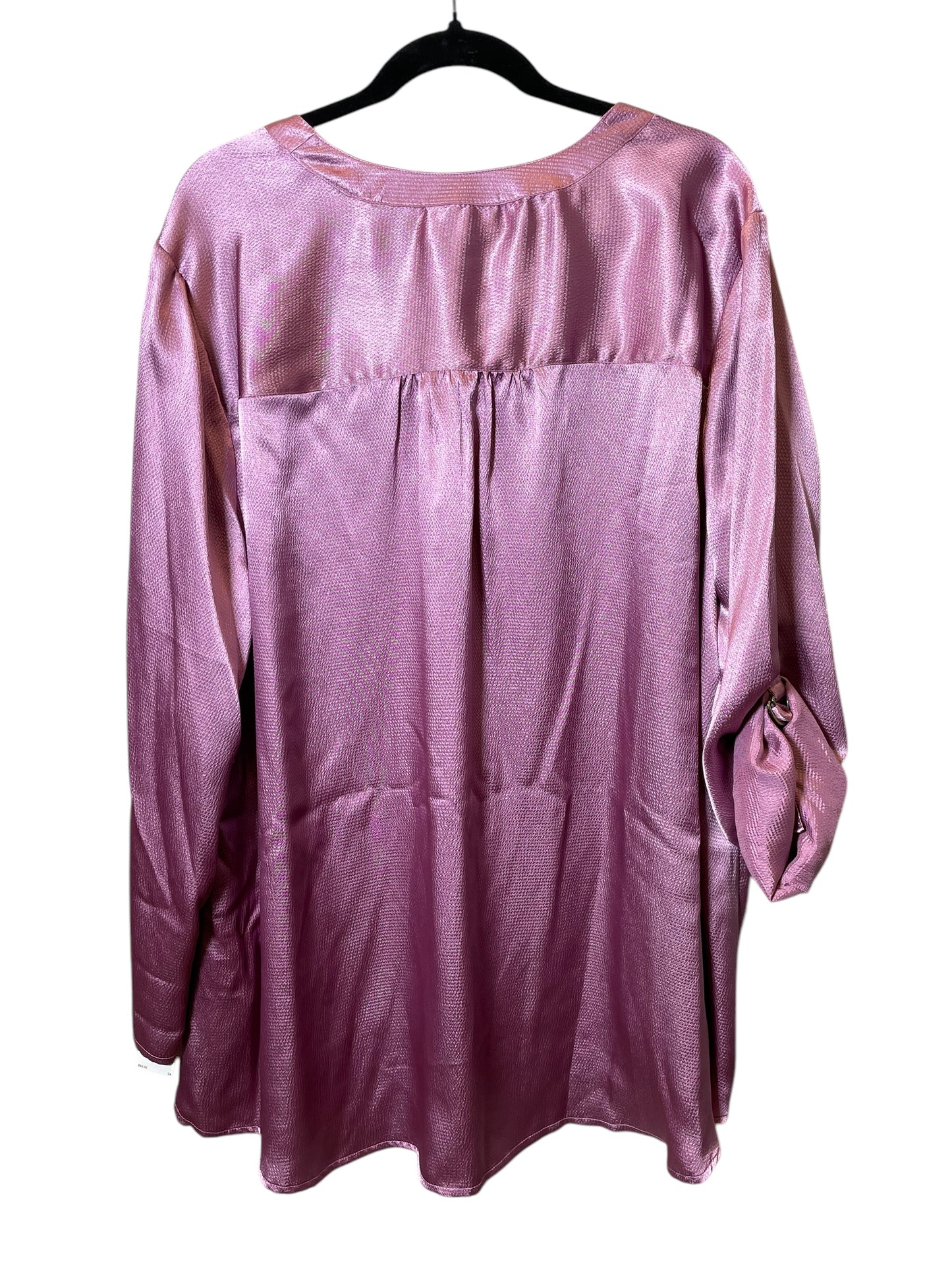 Top Long Sleeve By Dana Buchman In Purple, Size: 3x