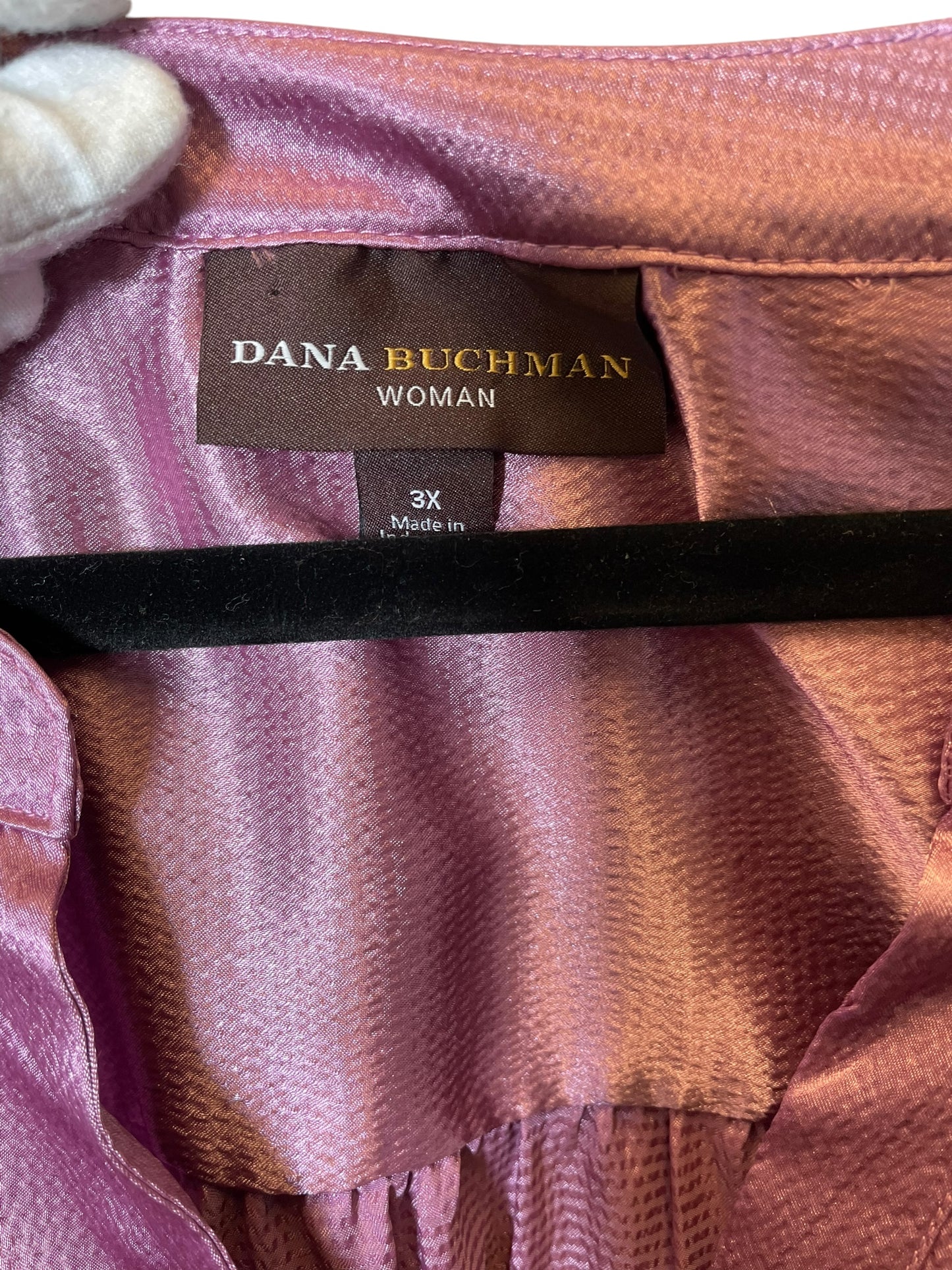 Top Long Sleeve By Dana Buchman In Purple, Size: 3x