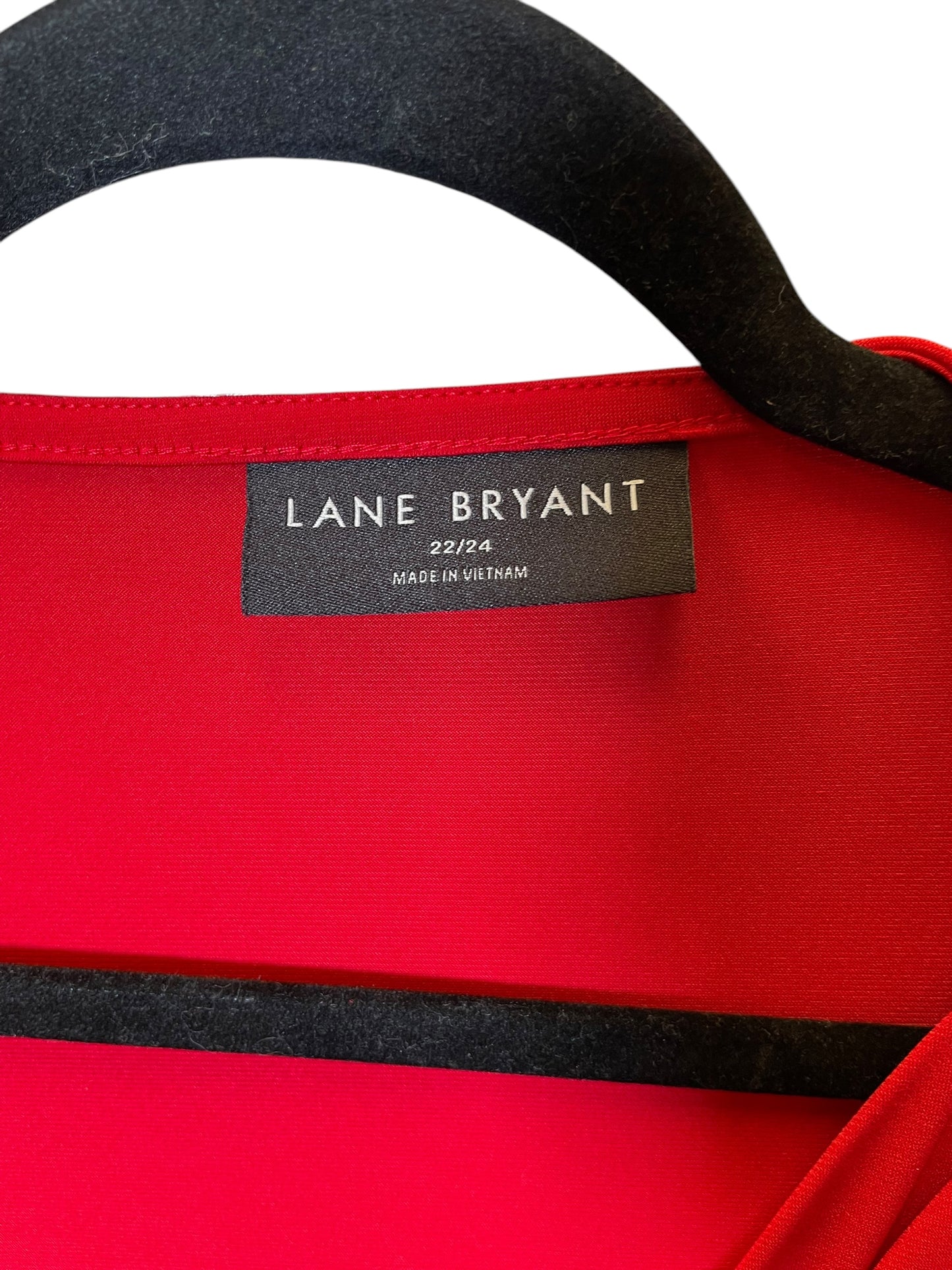 Top Long Sleeve By Lane Bryant In Red, Size: 3x