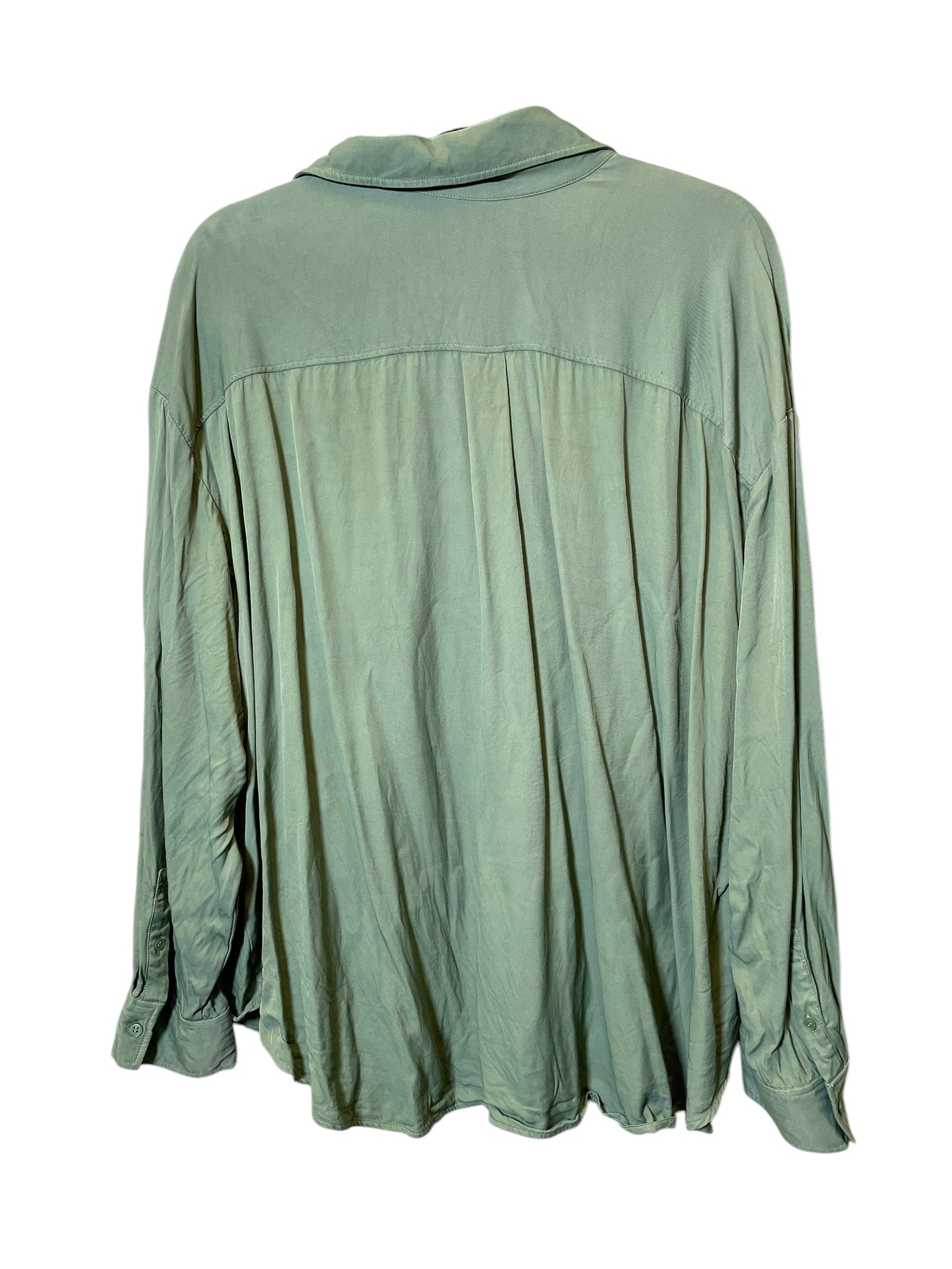 Top Long Sleeve By Nordstrom In Olive Green, Size: 3x