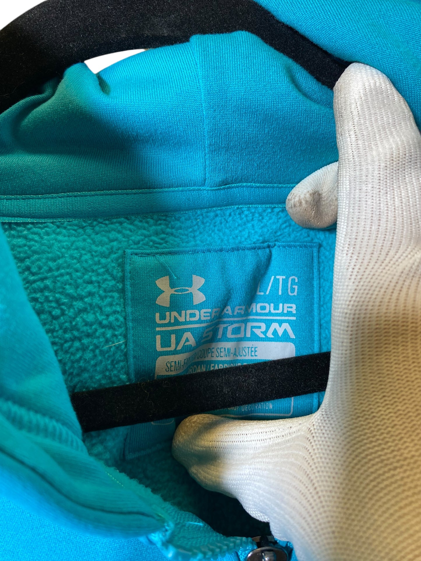 Sweater By Under Armour In Aqua, Size: Xl