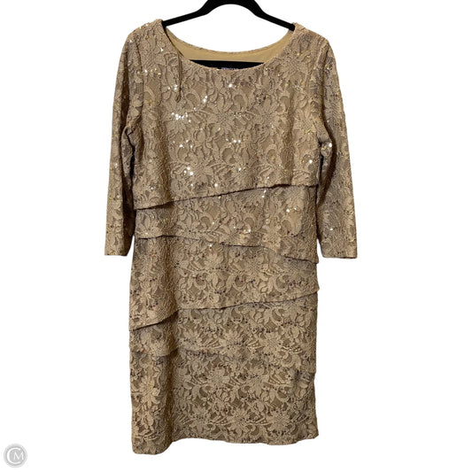 Dress Party Short By Ronnie Nicole In Gold, Size: 12
