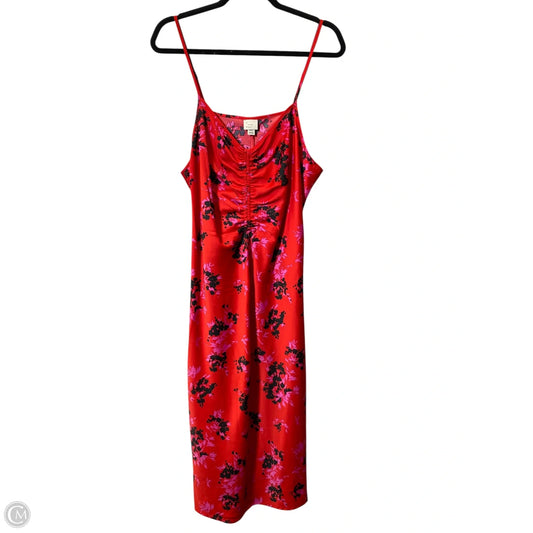 Dress Casual Midi By A New Day In Multi-colored, Size: Xxl