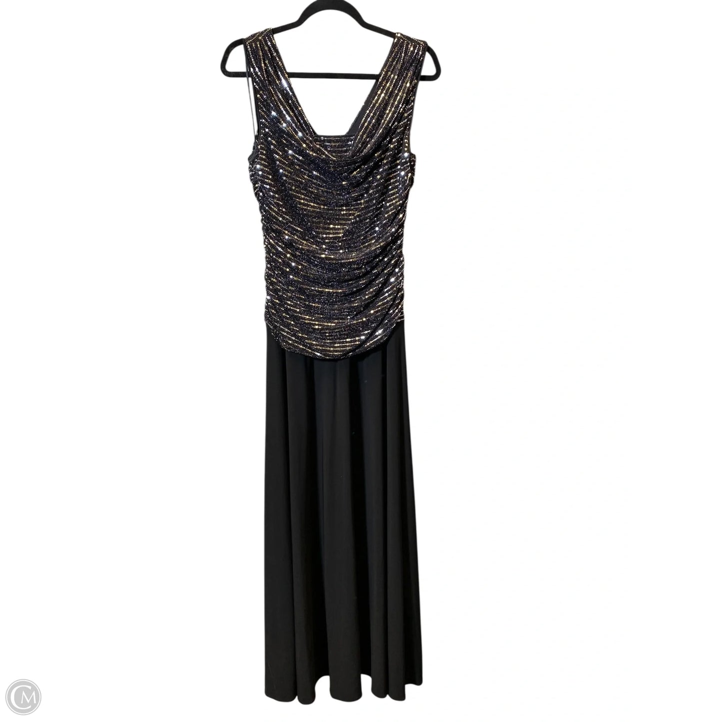 Dress Party Long By R And M Richards In Black, Size: 14