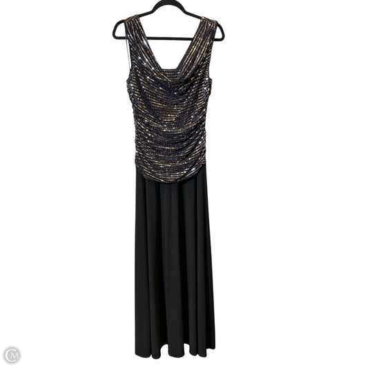 Dress Party Long By R And M Richards In Black, Size: 14
