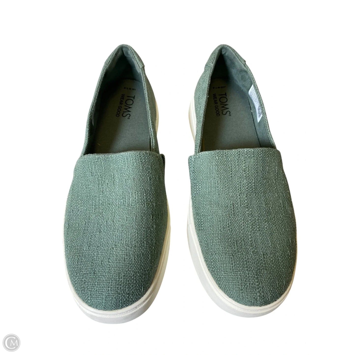 Shoes Flats By Toms In Green, Size: 7.5