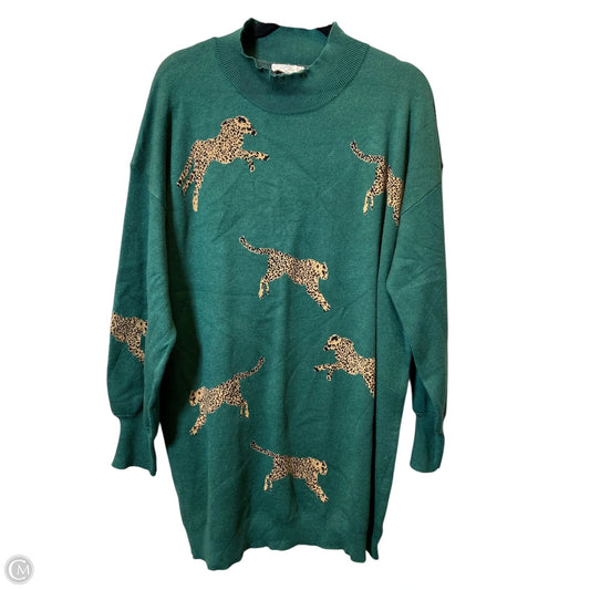 Sweater Dress By Entro In Green, Size: L