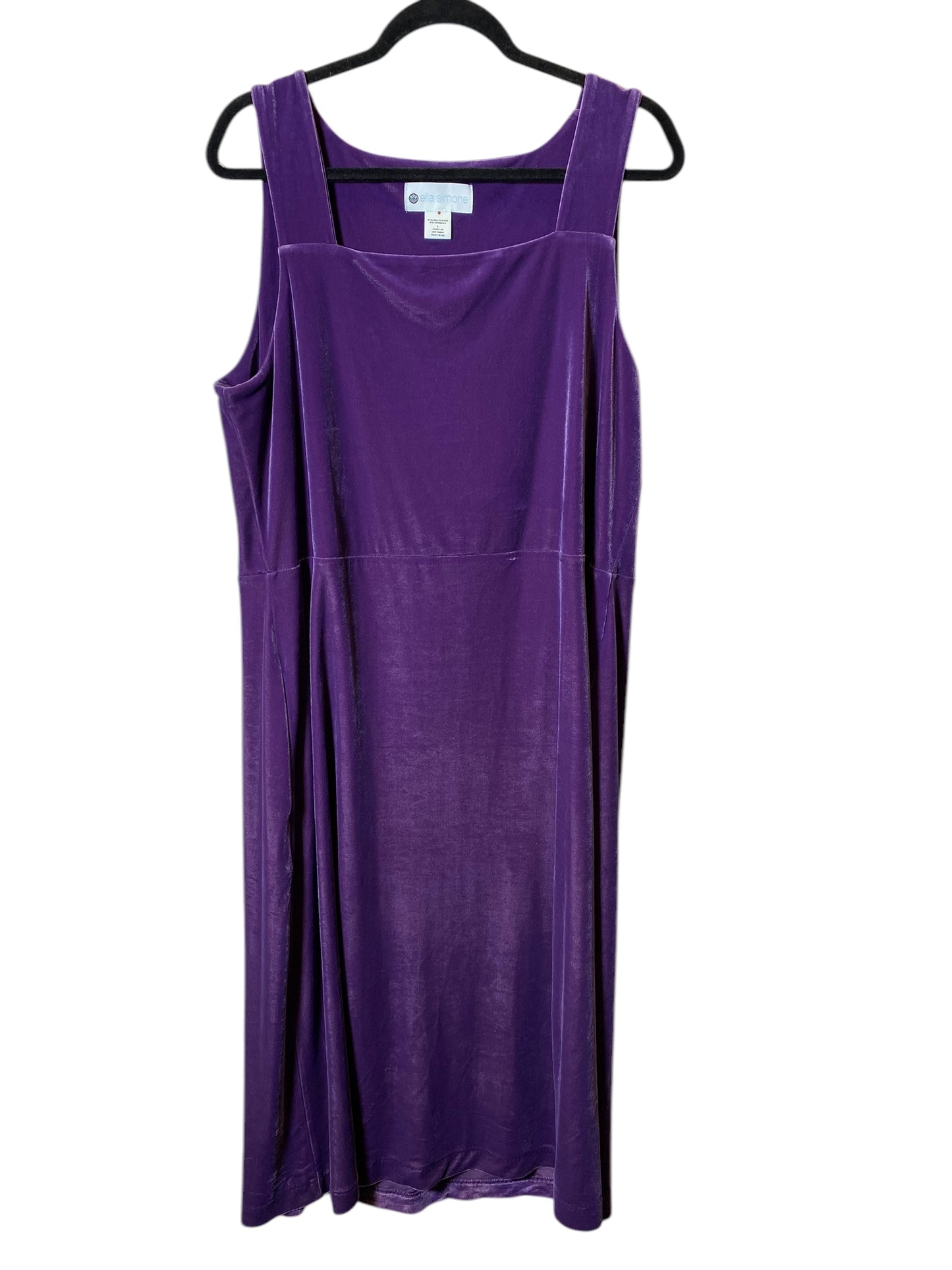 Dress Party Midi By Clothes Mentor In Purple, Size: L