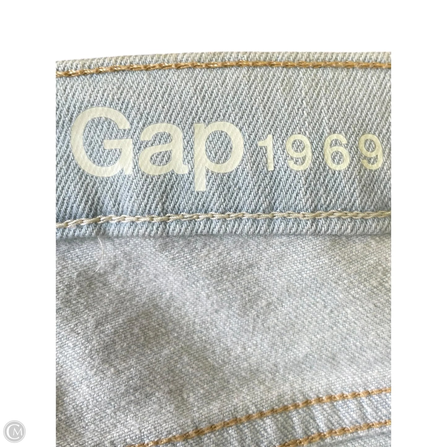 Jeans Cropped By Gap In Blue Denim, Size: 12