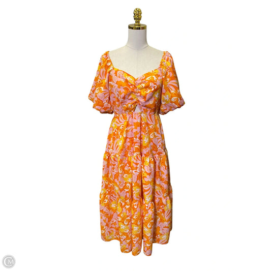 Dress Casual Maxi By Btfbm In Orange, Size: L