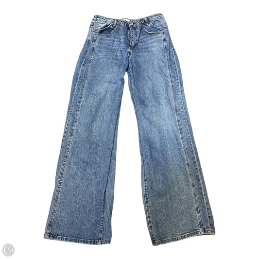 Jeans Wide Leg By Verve In Blue Denim, Size: 12