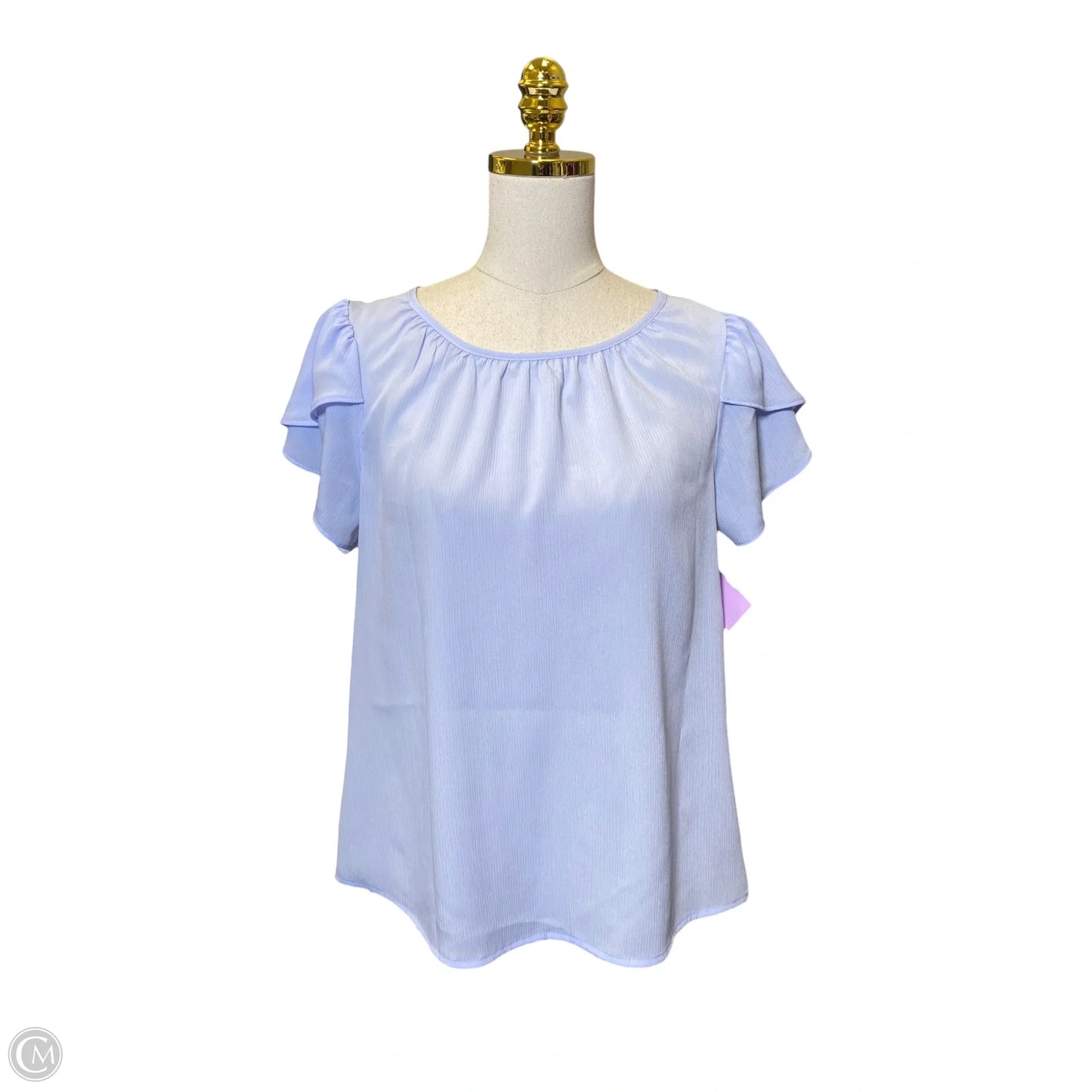 Top Short Sleeve By Nine West In Blue, Size: M